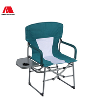 Chaise d'extérieur moderne 600D Oxford Outdoor Leisure Steel Portable Lawn Director Chaise de camping pliante