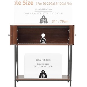 In-stock, original export overstock, cross-border <b>fish</b> <b>tank</b> <b>cabinet</b>/storage rack with storage <b>cabinet</b> doors, small household - Product Image 5