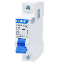 Disjoncteur miniature Chint NXB pour usage domestique, 2P 50A Type C, capacité de coupure 1KA, garantie 12 mois
