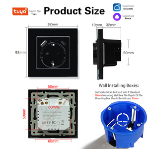 Tuya Smart <b>Socket</b> Eu Standard 16A With <b>Usb</b> Type <b>C</b> Wi Fi Control Silver Gray - Product Image 4