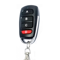 Control Remoto Duplicador de 4 Botones RF 433MHz 1527 con Código de Aprendizaje para Puerta de Garaje