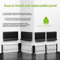 Profilé de plinthe en aluminium ultra-fin à fixation rapide, garniture de plinthe métallique architecturale pour murs intérieurs de luxe