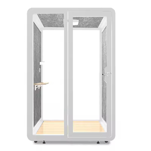 Bureau mobile en acier au design moderne, insonorisé, écologique, espace <span class=keywords><strong>de</strong></span> travail intérieur, bureau <span class=keywords><strong>de</strong></span> conférence <span class=keywords><strong>de</strong></span> style cabine, atelier - Product Image 4