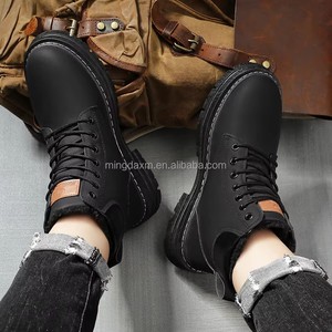<span class=keywords><strong>Botas</strong></span> de Motocicleta para Hombre, <span class=keywords><strong>Invierno</strong></span>, Diseño Moderno y Versátil con Cordones, Suela Gruesa, Forro Cálido de Algodón, Nuevas <span class=keywords><strong>Botas</strong></span> de Felpa para <span class=keywords><strong>Invierno</strong></span> - Product Image 5