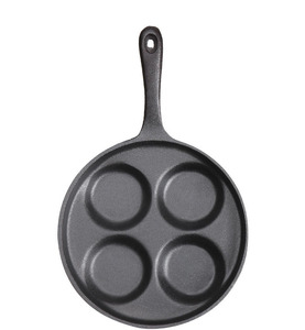 Poêle à crêpes <span class=keywords><strong>en</strong></span> <span class=keywords><strong>fonte</strong></span> à 4 trous Poêle à crêpes Poêle à frire pour petit-déjeuner - Product Image 1