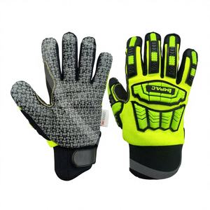 ถุงมือกันบาดคุณภาพสูงสำหรับช่าง ทนทานต่อแรงกระแทก ระดับ 2 สำหรับฤดูหนาว มองเห็นได้ชัดเจน พร้อมแถบยางนีโอพรีนที่ข้อมือ พิมพ์ลายซิลิโคน TPR - Product Image 1