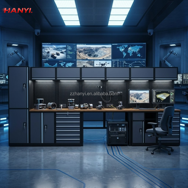 Heavy Duty Tool Cabinet Workstation for Autonomous Mining Digital Control Center