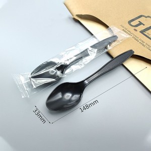 일회용 PS 플라스틱 고급 수저 세트 (나이프, 스푼) BPA 프리 친환경 재활용 가능 (레스토랑, 호텔, 케이터링 업체용) - Product Image 6
