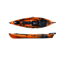 Kayak de pêche en plastique LLDPE rotomoulé de 10 pieds, prix compétitif, haute qualité, pour 1 personne, vente en gros
