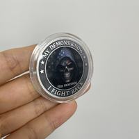 Pièce de monnaie commémorative personnalisée en métal estampé pour la sensibilisation aux vétérans, en vente