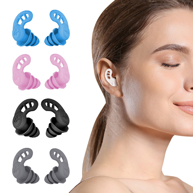 Perfect Quality Professional Noise Cancelling Reusable Silicone Sleep and Hearing Protection Ear Plugs