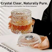 Nouvelle tasse rotative pour whisky, verre créatif anti-stress pour bar, verre à brandy et liqueur