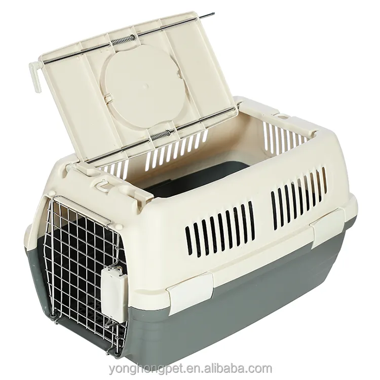 685A # कारखाने के निर्माण कुत्ते हवाई जहाज वाहक परिवहन बॉक्स प्लास्टिक सांस बिल्ली कुत्ते पालतू यात्रा क्लासिक बॉक्स