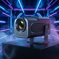 Projecteur Home Cinéma Junuo HY320 Mini Android 14 1280x720P 200 Lumens à Courte Focale avec Prise en Charge Wi-Fi 2.4G/5G et 23 Langues au Total