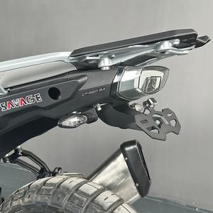 Soporte de matrícula trasero modificado tipo Bobtail con intermitentes para Chunfeng 450MT 800MT-X, alerón trasero <span class=keywords><strong>corto</strong></span> - Product Image 1