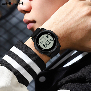 Reloj Deportivo SANDA 9067, Nuevo, de Lujo, Estilo Antiguo, para Hombre, Cronógrafo, Multifuncional, LED HD Luminoso, Resistente al Agua - Product Image 3