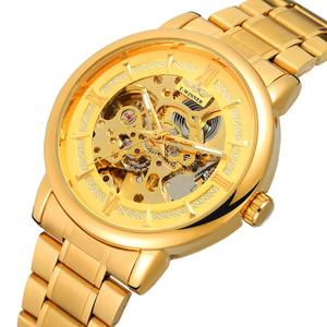 Reloj de Pulsera Mecánico de Lujo para Hombre, Marca Original de Fábrica T-winner, Venta al por Mayor, Automático, de Acero Inoxidable, con Diseño de Esqueleto - Product Image 4