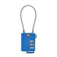 Cadenas approuvé par la TSA, cadenas à fil à 3 chiffres, cadenas à combinaison TSA007, cadenas à câble de voyage, cadenas combinés pour valises