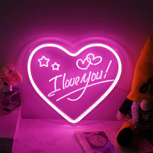 Diseño personalizado acrílico personajes neón te amo carta decoración 3D LED boda confesión tallado coches - Product Image 2