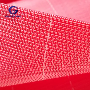Red Polyester Woven Dryer Fabrics Papermaking Mesh Filter Mesh for Paper Mill Industry