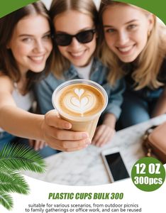 6/7/8/10/12 /16 /24oz Disposable <b>Plastic</b> <b>Cups</b> Clear Transparent Custom Printed Logo Cold Hot Coffee <b>Plastic</b> PP/PET <b>Cup</b> for <b>Drink</b> - Product Image 5
