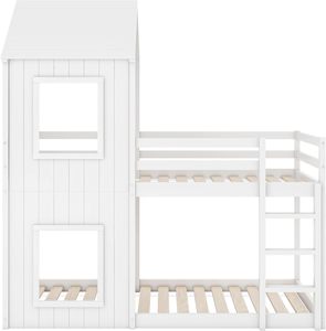 Per la camera dei bambini camera da letto mobili di fabbrica all'ingrosso 6-in-1 moderno castello di legno casa sull'albero modulare bambino bambino letto per bambini - Product Image 4