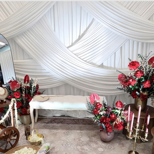 <span class=keywords><strong>Voilage</strong></span> de fond de scène pour salle de mariage, voile transparente pour décoration de banquets d'hôtel - Product Image 2