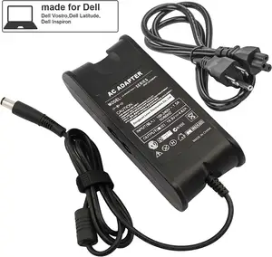 19.5V 3.34A/4.62A 65W 90W AC Adapter Charger Power Supply Cord For Dell Laptop Computer Dell PA-10 90-watt Power Supply 7.4*5.0
