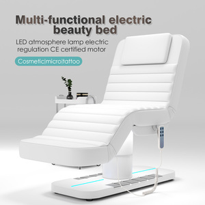 Beauty Salon Furniture Adjustable Modern <b>Electric</b> Beauty Bed 3 Motor Metal Frame High-Density Sponge for Lash Extension - Product Image 2