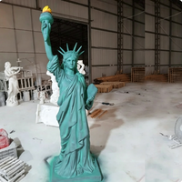 Sculptures personnalisées en fibre de verre, figurines décoratives occidentales, sculptures en résine, trophées, Statue de la Liberté, USA et Europe