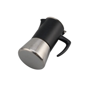 Cafetera Moka de Acero Inoxidable con Diseño Minimalista y Tapa para Preparar Café - Product Image 4