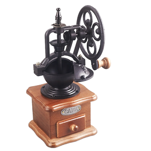 Moulin à <span class=keywords><strong>café</strong></span> manuel rétro en céramique, capacité 50g, design roue de Ferris portable, professionnel, fait main, pour usage domestique - Product Image 1