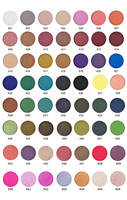 Palette de fard à paupières scintillantes à haute teneur en pigment sans cruauté sans logo poudre de finition scintillante bricolage