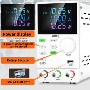 Kuaiqu SPPS1203D-RS232 + USB 120V 3A 360W đầu ra phòng thí nghiệm điều chỉnh băng ghế dự bị cung cấp điện pin lithium sạc thử nghiệm lão hóa - Product Image 3