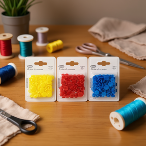 Bottoni a Pressione Ilan 10mm Multicolore in Plastica, 20 Pezzi per Abbigliamento e Artigianato - Product Image 3