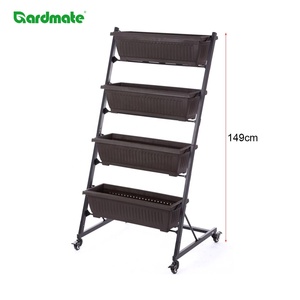 <span class=keywords><strong>Support</strong></span> de Jardinière sur Roues <span class=keywords><strong>à</strong></span> 4 Niveaux en Métal <span class=keywords><strong>pour</strong></span> Patio, Jardin, Balcon, Intérieur et Extérieur - Product Image 4