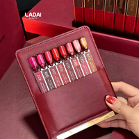 Ensemble de vernis gel pailleté LADAI, écologique, non toxique, durcissement UV/LED, 8 couleurs, design de logo artistique pour salons de manucure professionnels