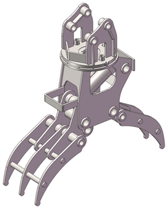 Grappin mécanique TDC efficace pour excavatrice - Conception rigide pour les tâches de manutention de grumes et de roches sur mini-excavatrice - Utilisation agricole et pour moteurs - Product Image 1