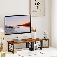 Étagère de rangement de bureau à 2 niveaux en tissu, présentoir de comptoir industriel, étagère de rangement de comptoir, pour bureau et bar à café