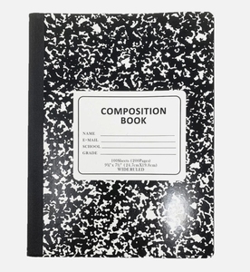 Black Note Books Composición Wide Ruled Book 100 Sheet 200 Page Regreso a la escuela - Product Image 2