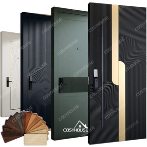 <span class=keywords><strong>Puerta</strong></span> Pivotante <span class=keywords><strong>Exterior</strong></span> de Nogal Americano Sólido para Chalets de Lujo - Product Image 6