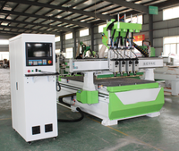 Routeur CNC à quatre processeurs haute efficacité pour le traitement des panneaux de meubles, du MDF et des panneaux PVC