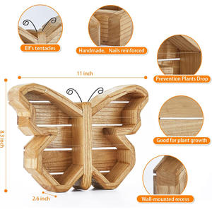 Maceta de Madera con Forma de Animal para Suculentas y Plantas, Diseño Moderno y Simple, Maceta para Micropaisajes - Product Image 2