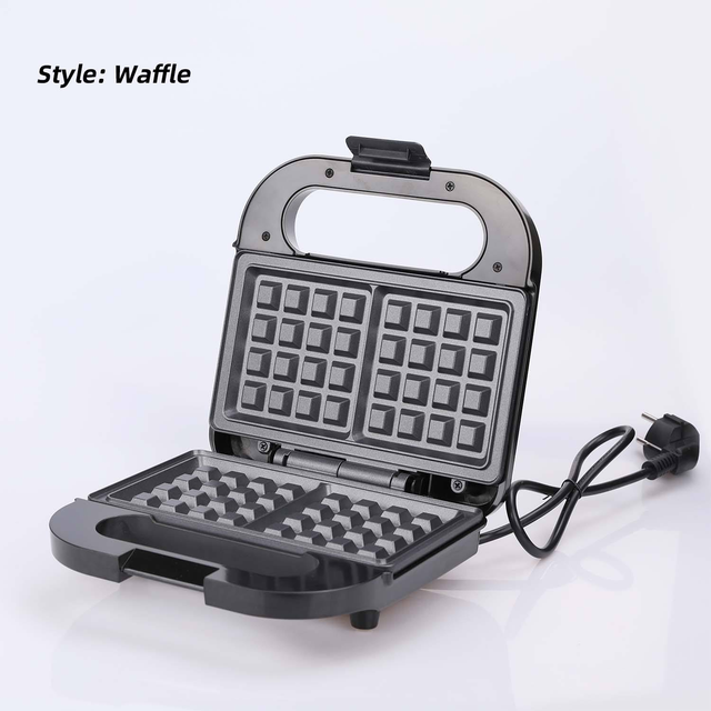 Store 750W Double Sided Heating Pocket Panini Press Sandwich Grill Breakfast Maker