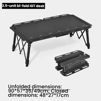 Table tactique pliante en aluminium avec fonctions de levage et de pliage multifonctionnelles, mobilier d'extérieur pour le camping et les pique-niques