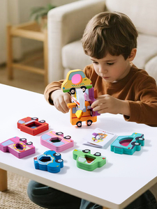 Montessori Wooden Animal Stacking Balance Blocks for 2-7 Year Olds - Product Image 4