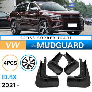 รถด้านหน้าด้านหลังบังโคลนSplash GuardsโคลนFlaps FenderสําหรับVolkswagen VW <span class=keywords><strong>ID</strong></span> 6 X.6X 2021-2023 - Product Image 3