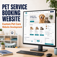 Conception et développement de site web de réservation de services pour animaux de compagnie avec catalogue de services, profils d'animaux et calendrier d'agendas disponibles