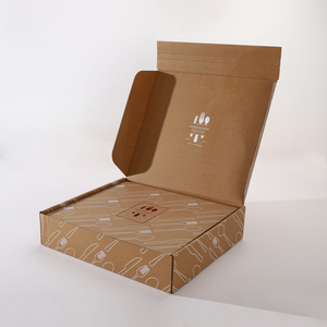 Boîtes d'emballage pour couverts en carton ondulé B/E, option boîte à rabat avec boîte cadeau intérieure rigide, vente en gros - Product Image 1