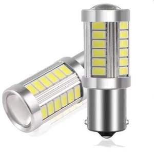 ไฟ LED รถยนต์ 1156 1157 5730 5630 ไฟเบรก ไฟเลี้ยว ไฟถอยหลัง 33SMD T20 T25 ใช้ได้กับรถยนต์ทั่วไป 3W - Product Image 5